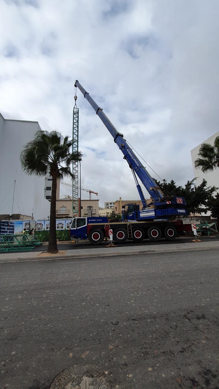 Grue mobile 100T levage chantier BTP Casablanca Maroc - SM Grue
